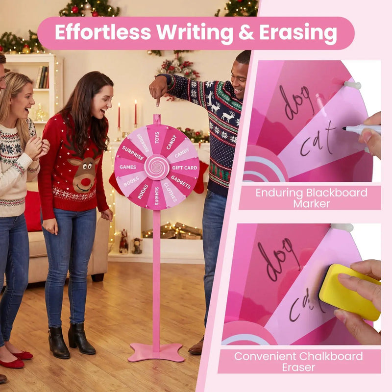 24 Inch Prize Wheel with Blackboard Marker and Eraser by DirectDeals