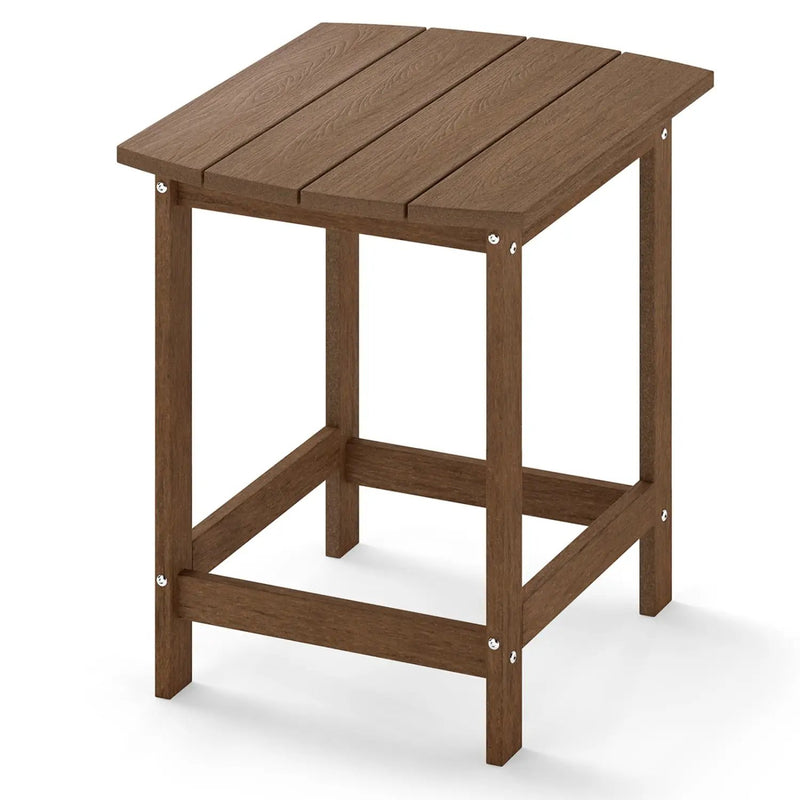 18" Weather Resistant Outdoor Side Table - HDPE Construction by DirectDeals