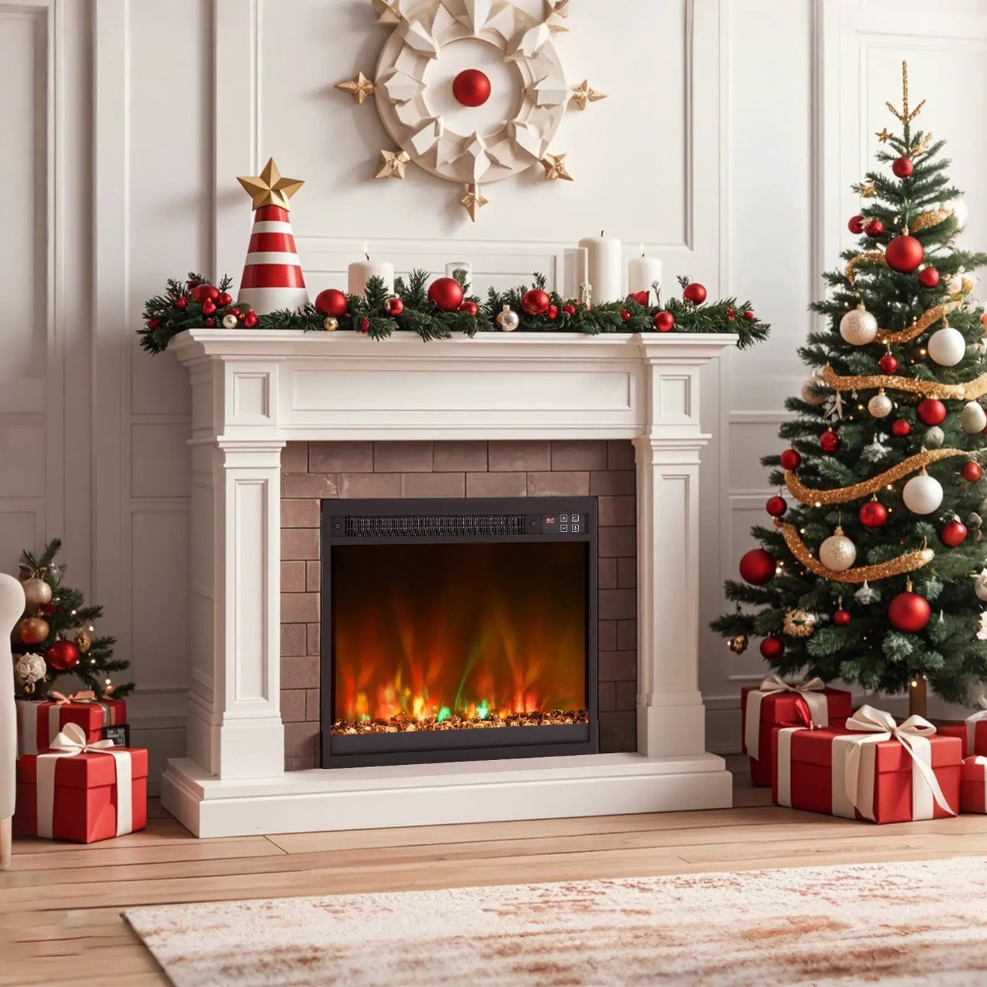 18/23/26 Inch 1500W Electric Fireplace Insert with Remote Control by DirectDeals