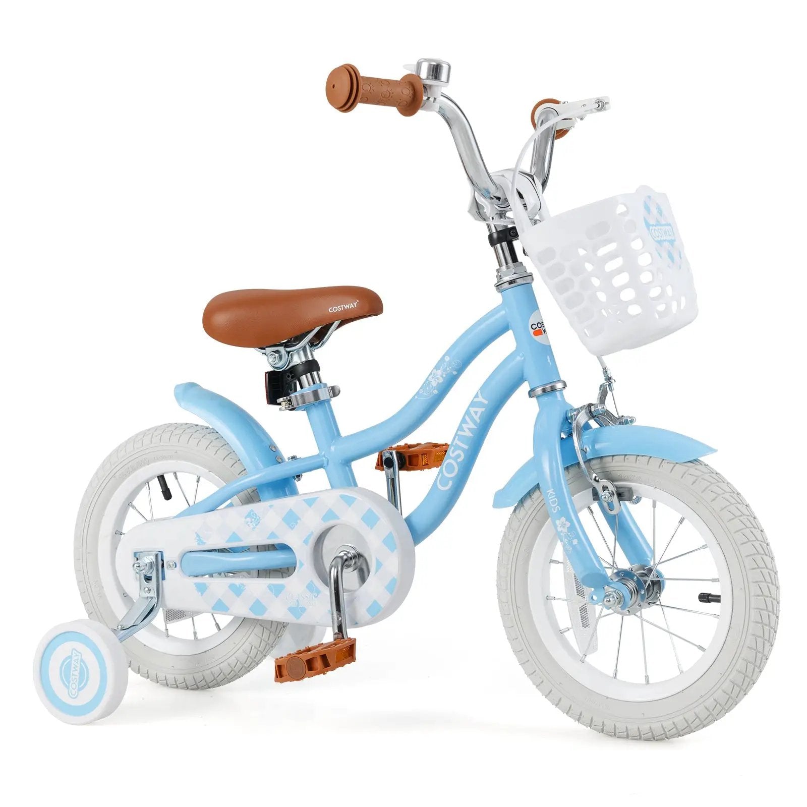 14 Inch Kids Bike with Adjustable Handlebar and Seat for 3-5 Year Old by DirectDeals