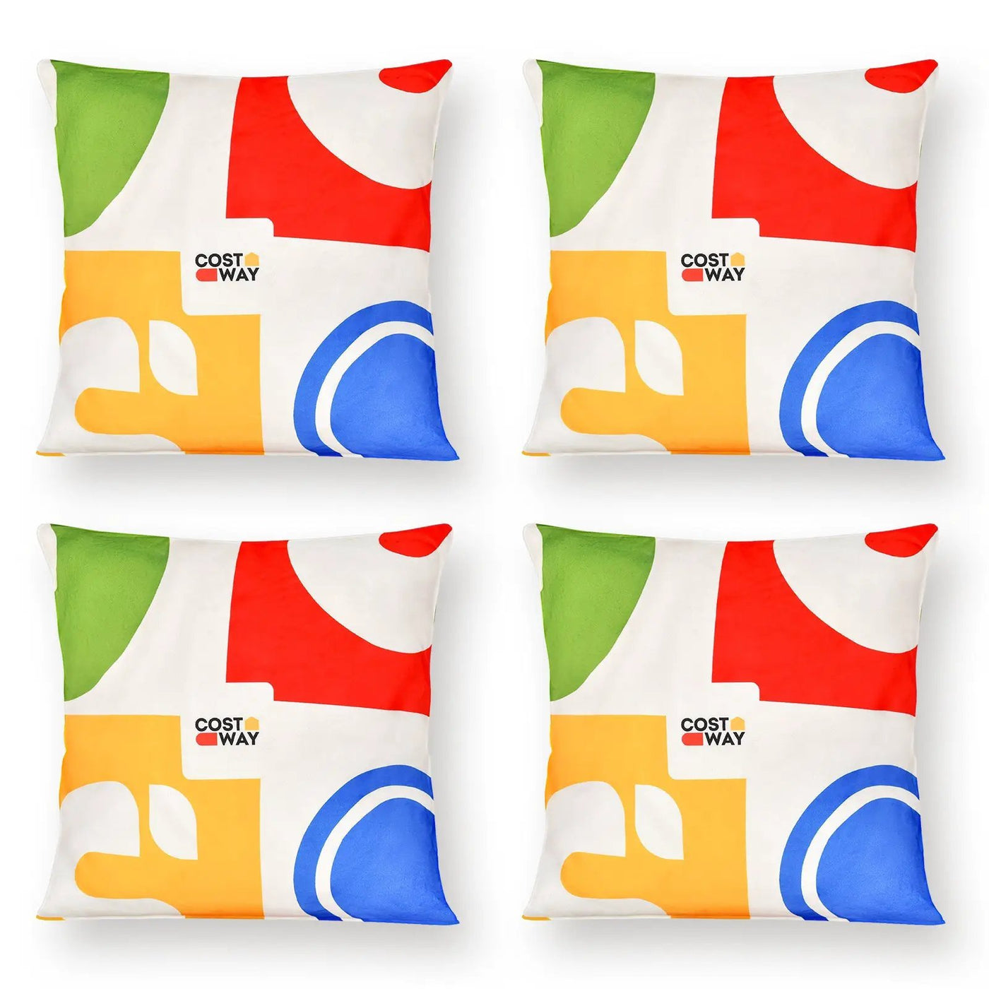 18 x 18 Inch Inches Square Throw Pillows with Removable and Washable Velvet Pillow Cases by DirectDeals