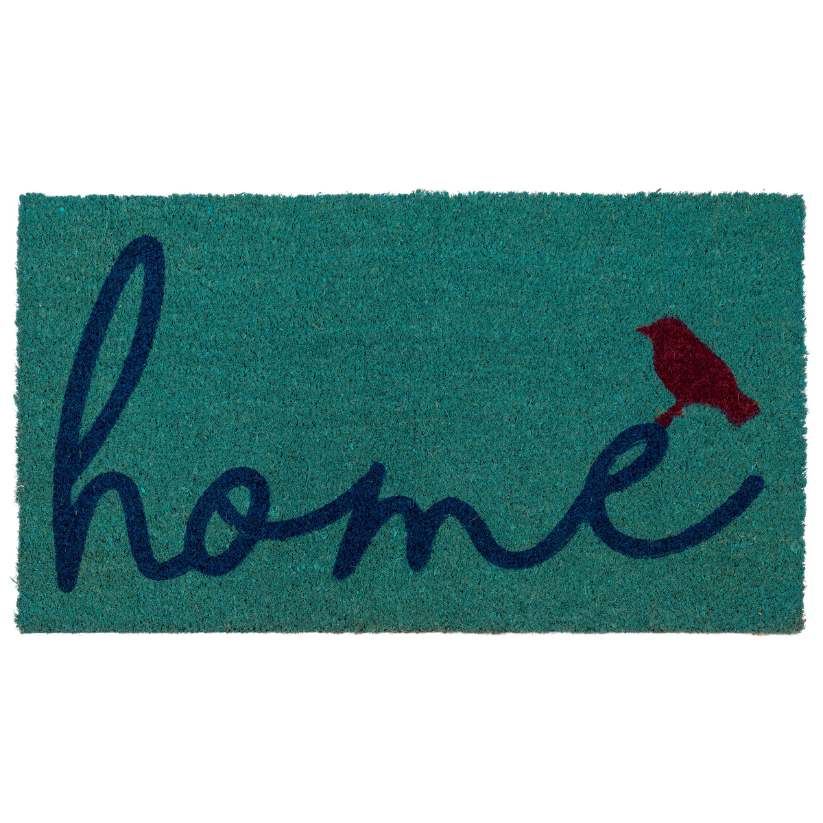A Bird Perched on Home Coir Doormat by Fab Habitat