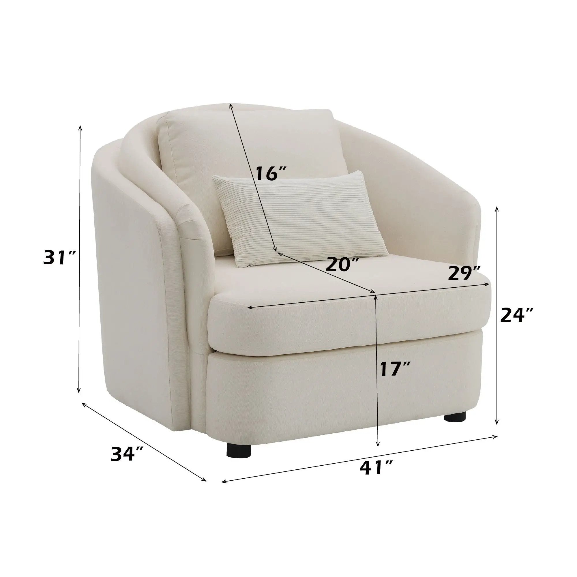 Mariko - 3 Piece Living Room Set Sofa Loveseat Chair - Beige by Unique Piece Furniture