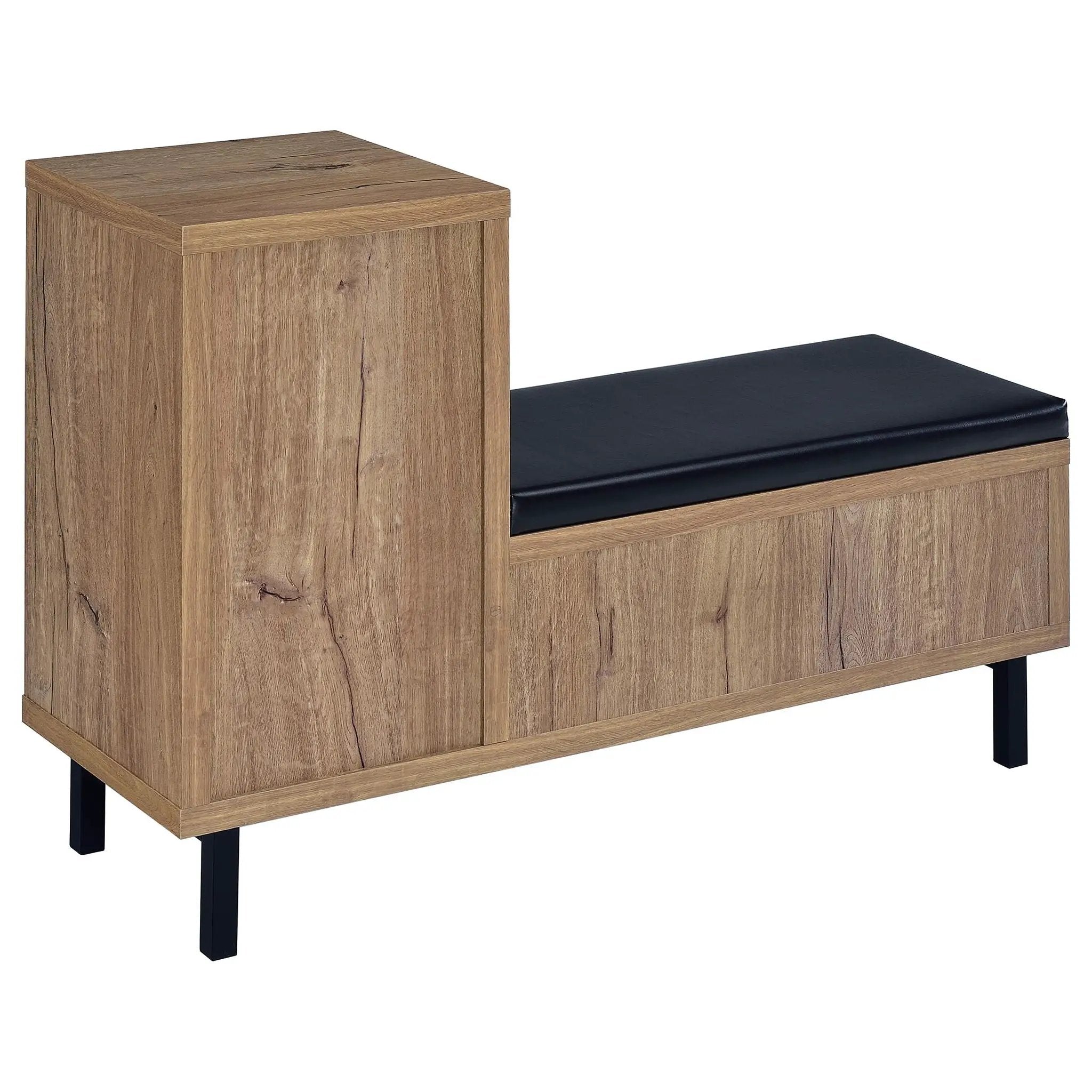 Teller 1-door Entryway Shoe Storage Bench Natural Oak by Unique Piece Furniture