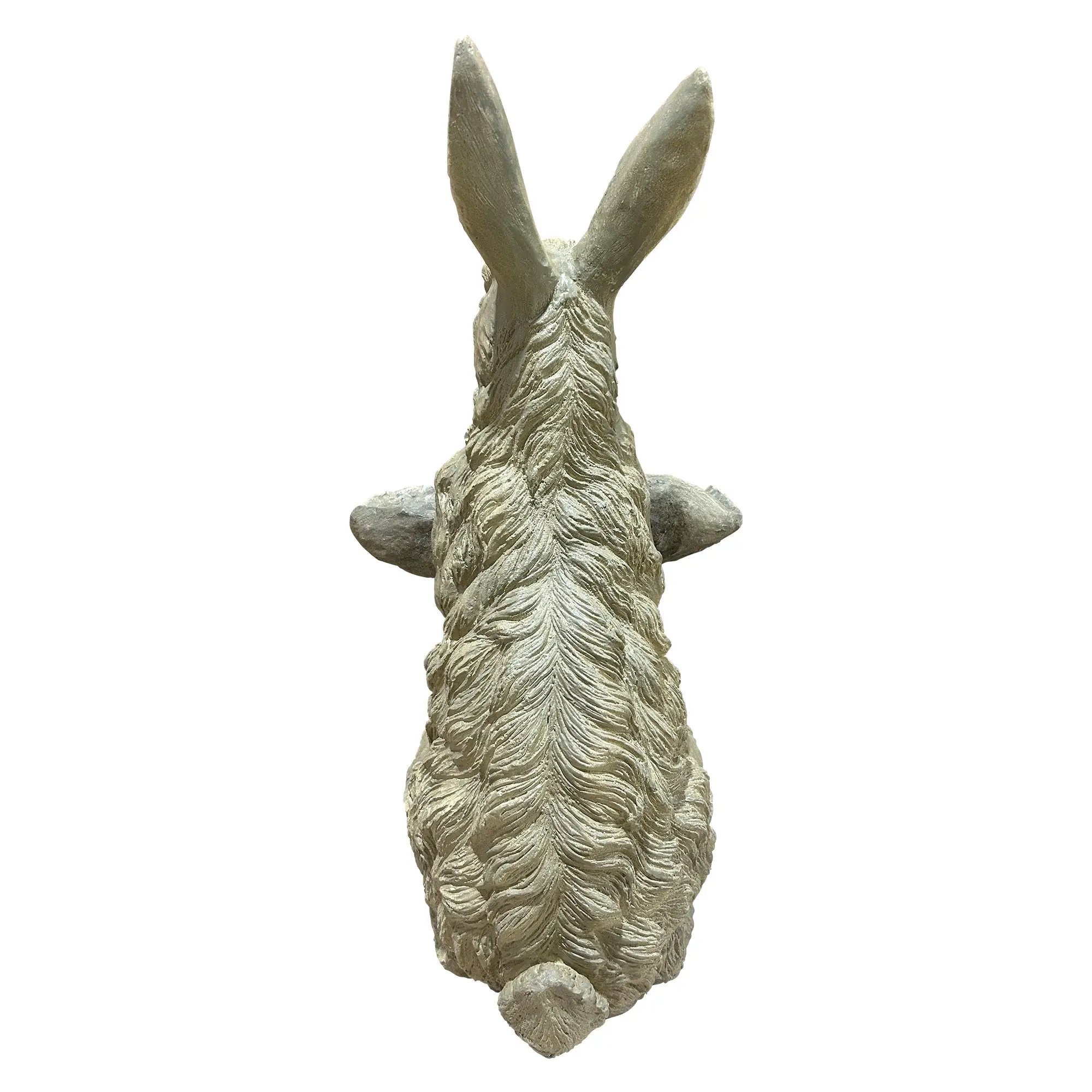 Magnesium Oxide Bunny Statue Holding Decor by HouseOfZazla