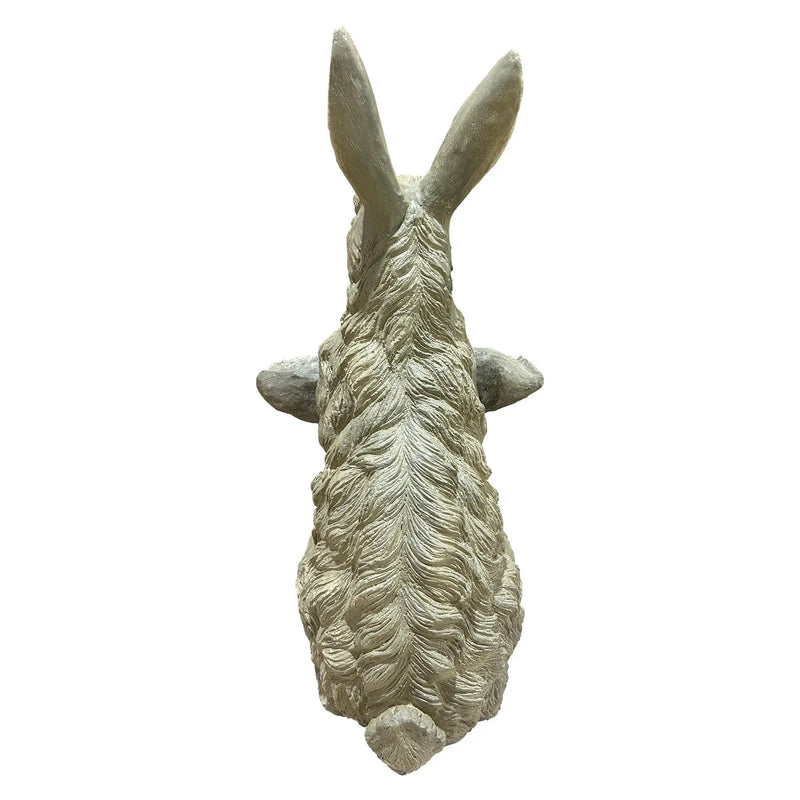 Magnesium Oxide Bunny Statue Holding Decor by HouseOfZazla