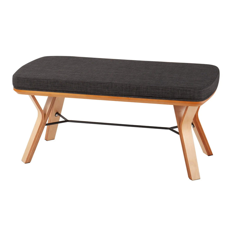 Folia - Mid Century / Modern Bench by Unique Piece Furniture
