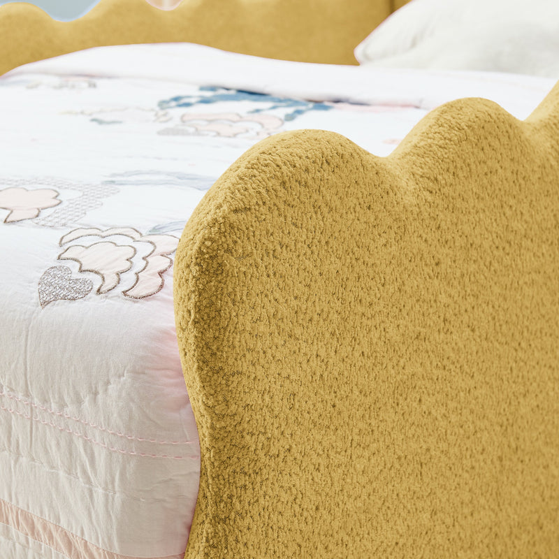 Twin Size Dinosaur-Shaped Kids Bed with Safety Guardrails by HouseOfZazla
