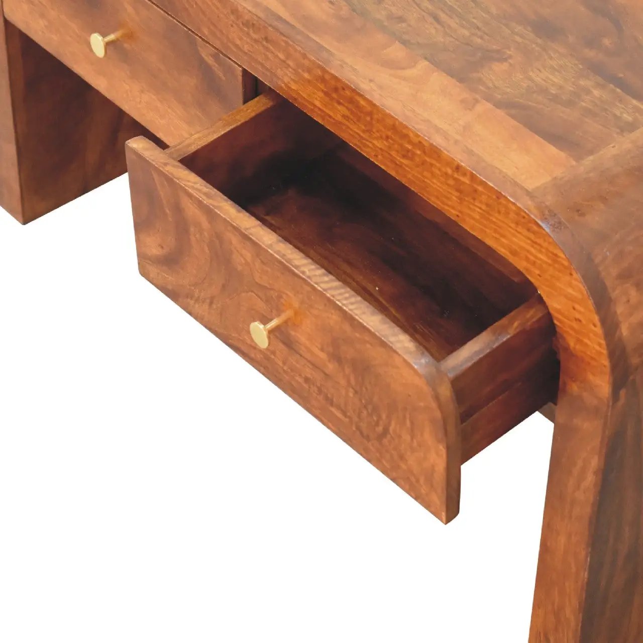 Solid Wood Darcy Coffee Table, 2-Drawers, Chestnut by HouseOfZazla