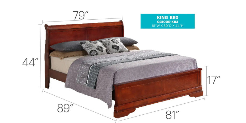 Sleigh Bed With Low Footboard by Unique Piece Furniture