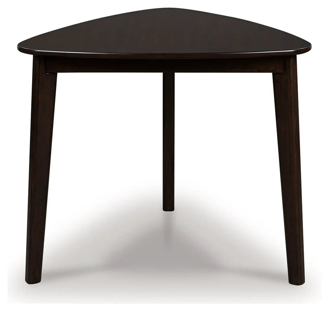 Mallenette - Triangle Dining Room Table - Merlot by Unique Piece Furniture