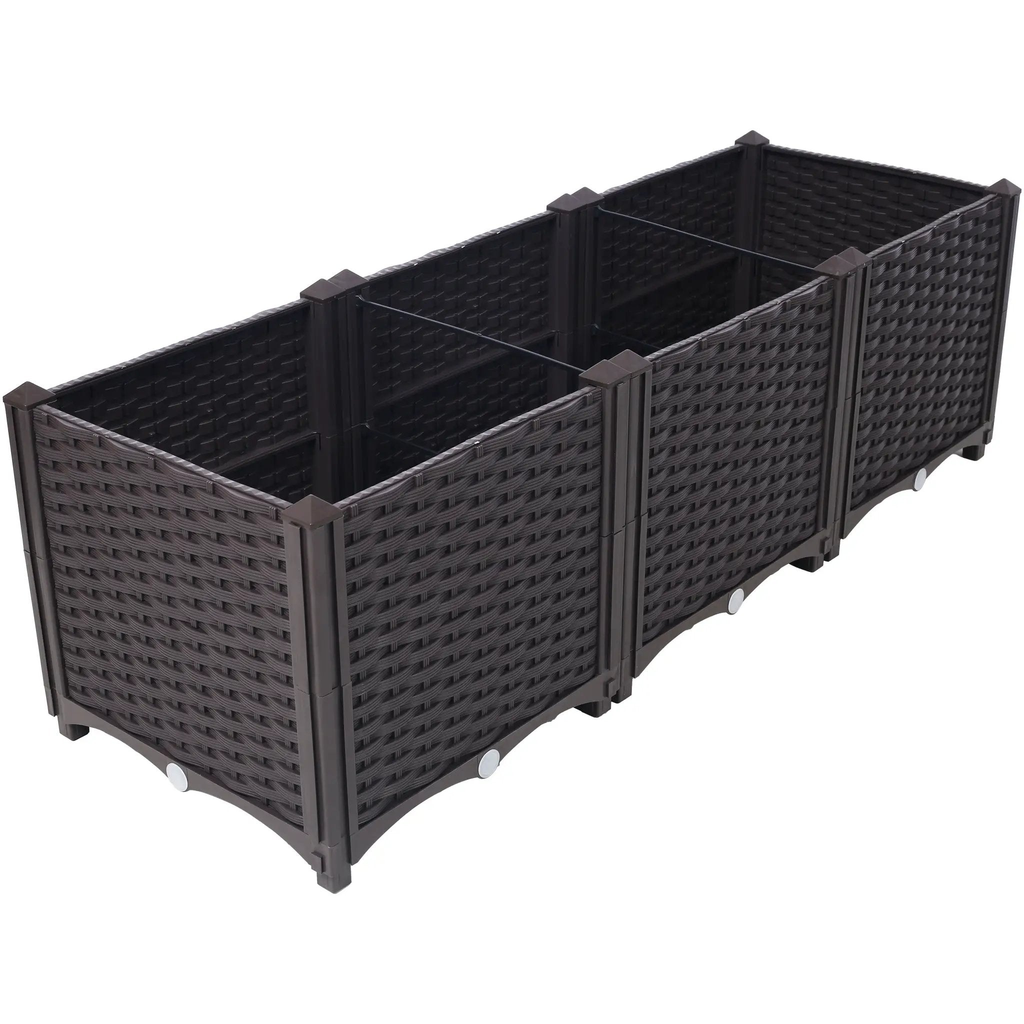 Deep Raised Garden Bed Plastic Planter Boxes by HouseOfZazla