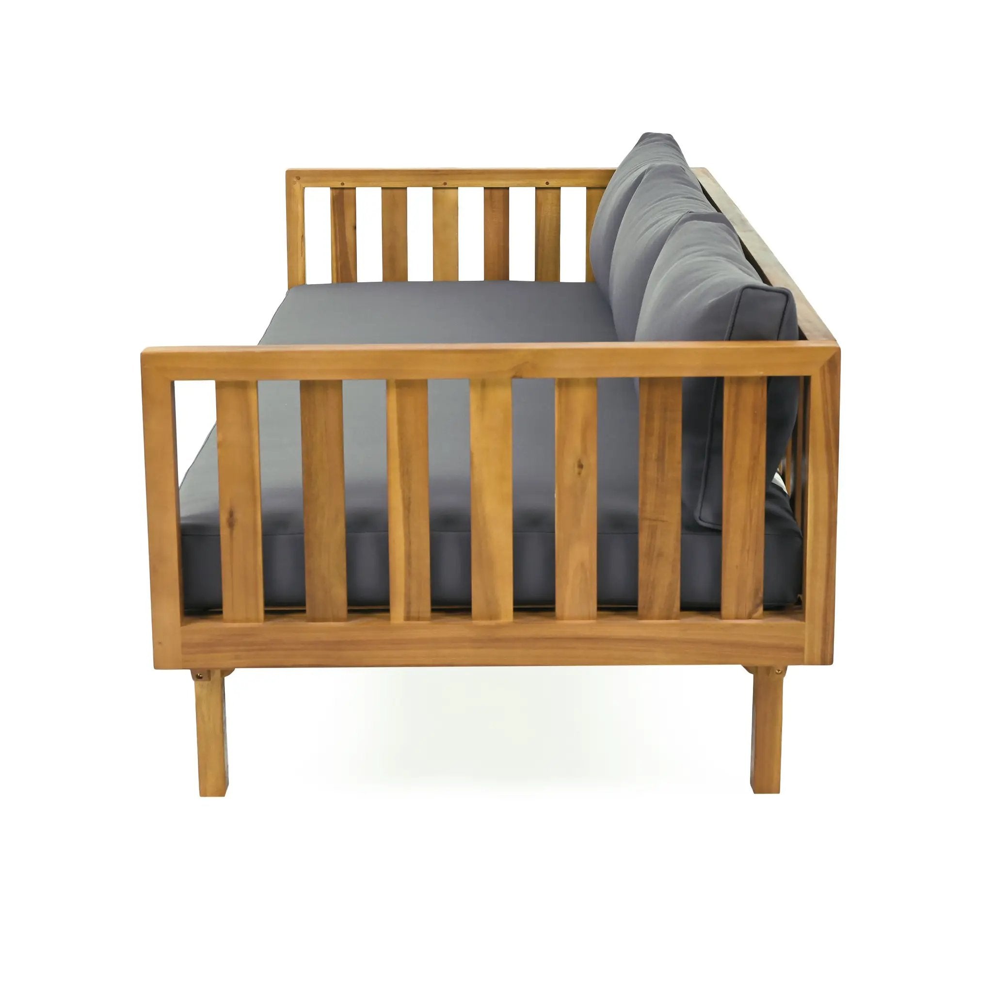 Claremont 3 Seater Daybed and Acacia Wood Patio Table by HouseOfZazla