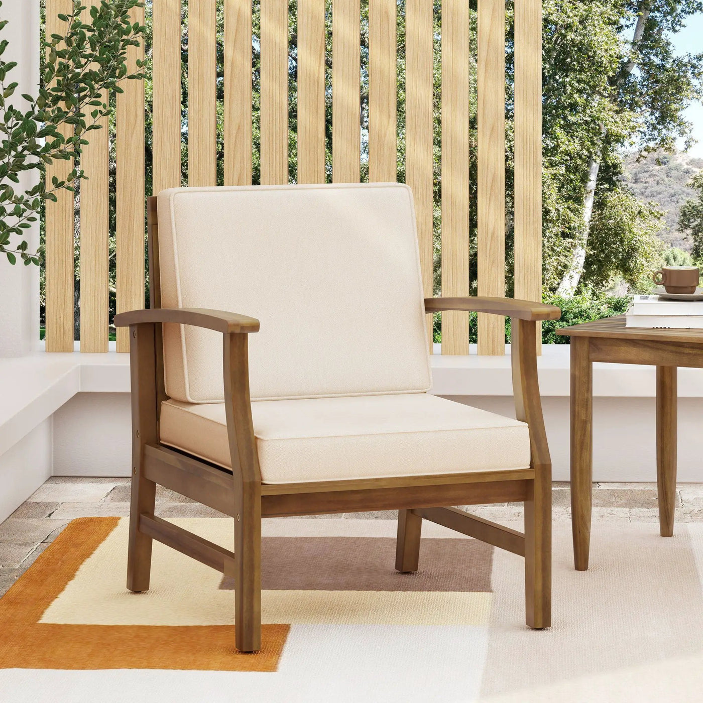 Perla Contemporary Club Chair with Water Resistant Cushion by HouseOfZazla