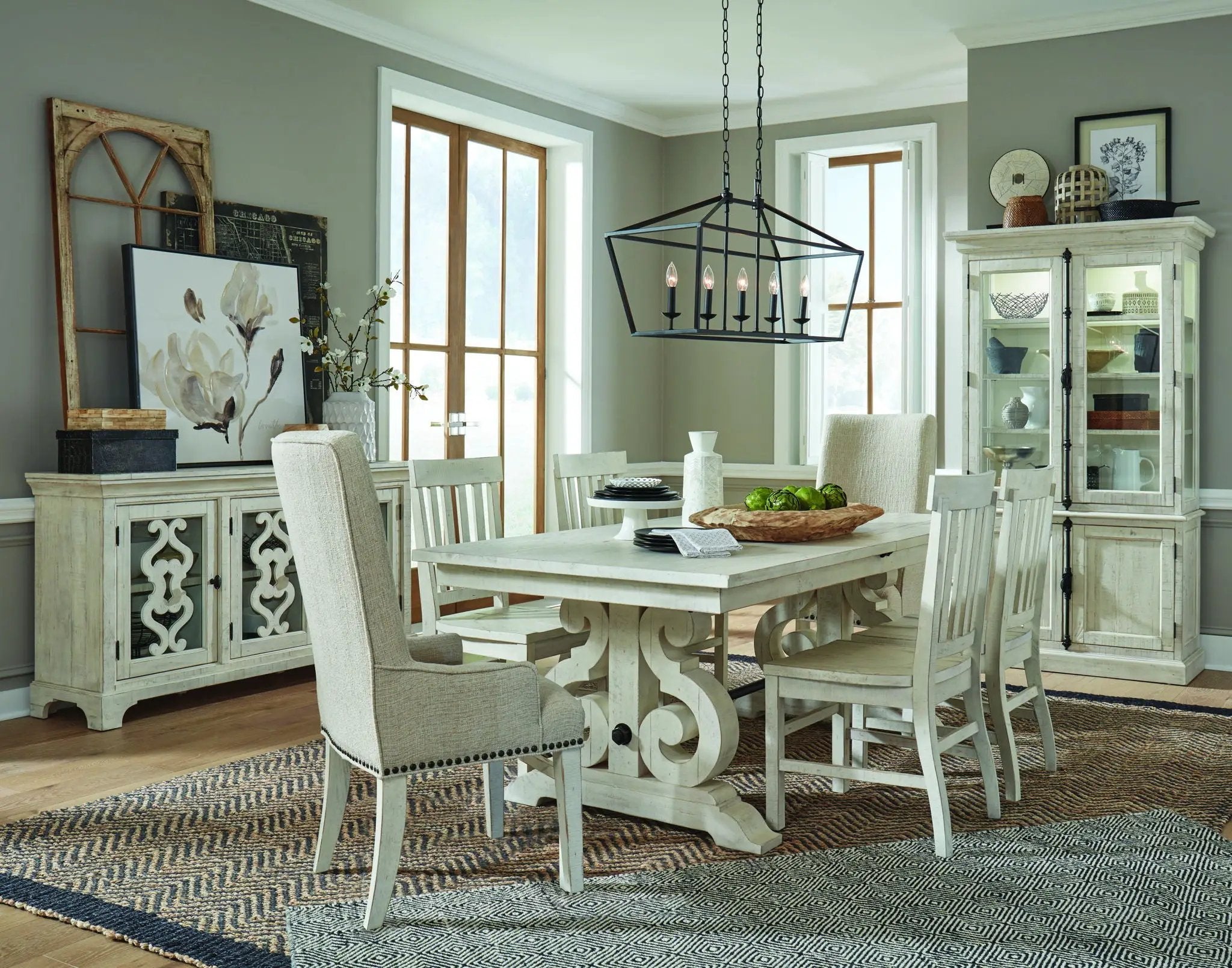 Bronwyn - Upholstered Host Side Chair (Set of 2) - Alabaster by Unique Piece Furniture