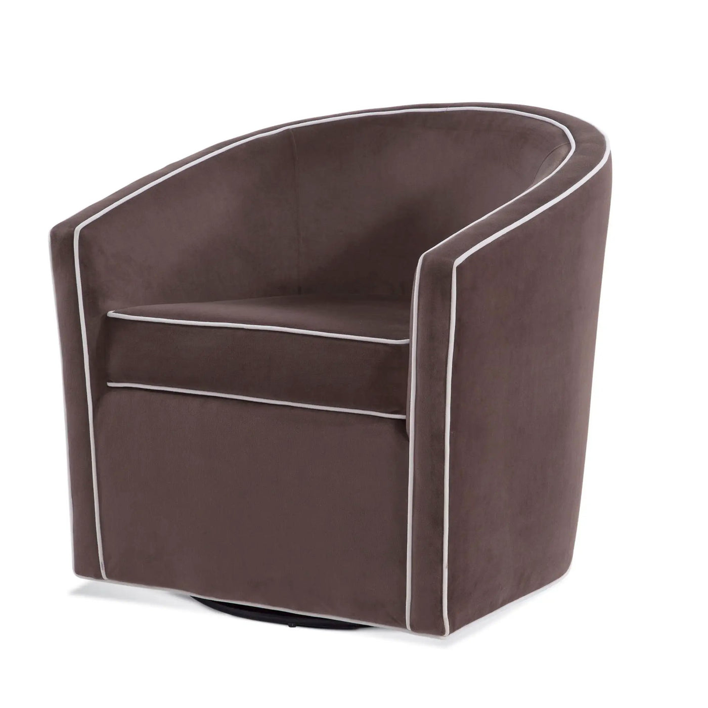 Kendall - Swivel Chair With Barrel Back Design by HouseOfZazla