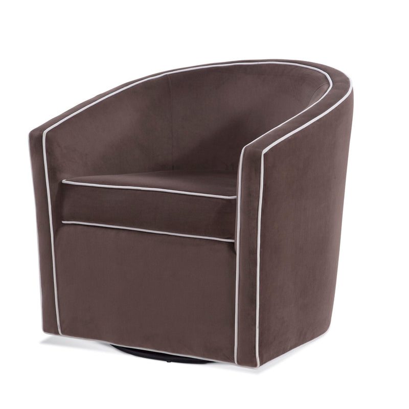 Kendall - Swivel Chair With Barrel Back Design by HouseOfZazla