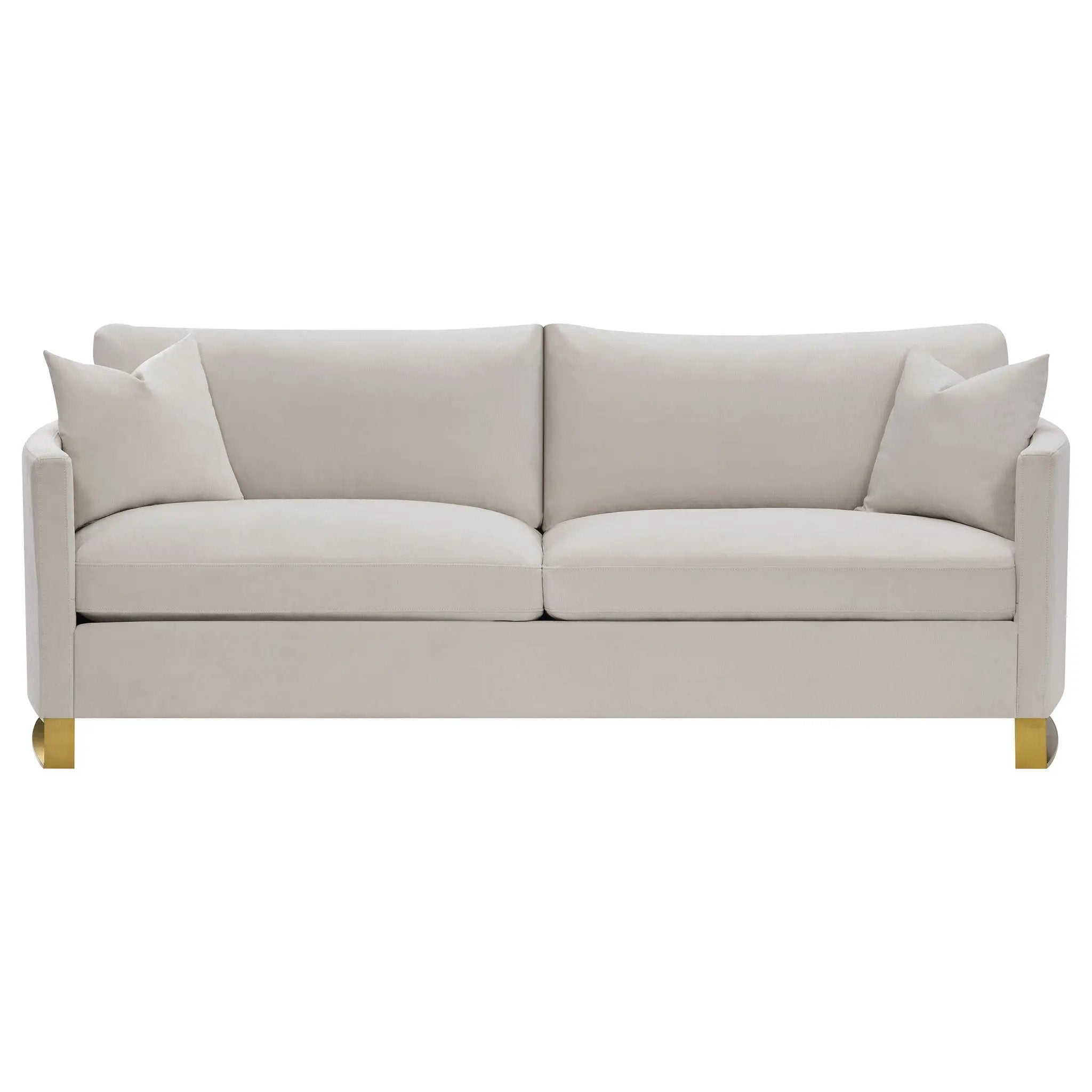 Corliss 2-piece Upholstered Arched Arm Sofa Set Beige by Unique Piece Furniture