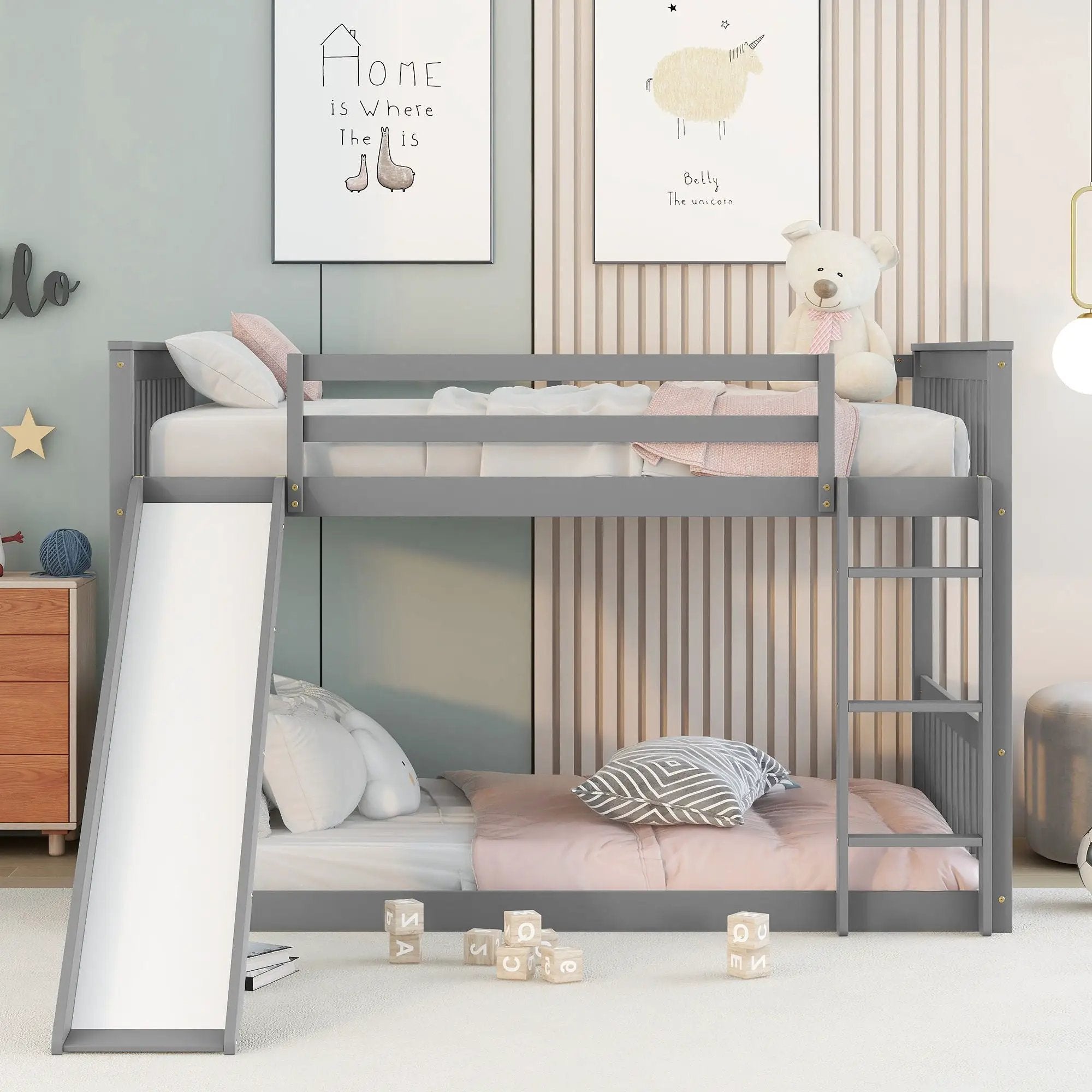 Bunk Bed With Slide And Ladder by HouseOfZazla