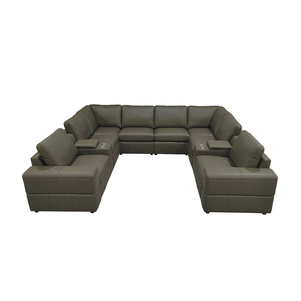 Upholstered Large Arms Sectional With Recliner Seats, photo 27 of 84