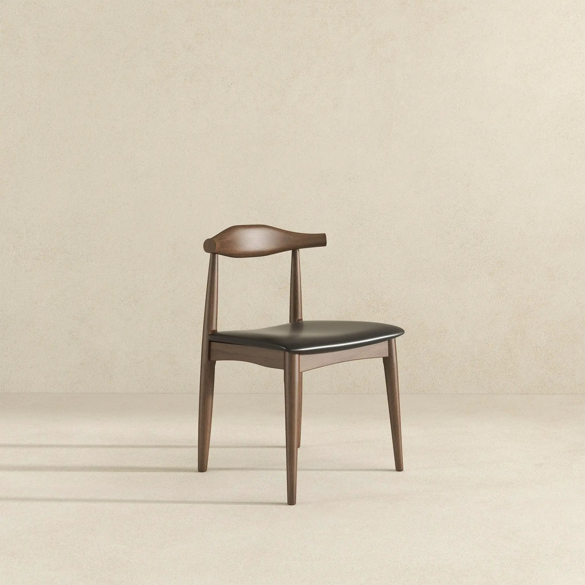 Destiny - Dining Chairs (Set of 2) - Black / Dark Brown by HouseOfZazla