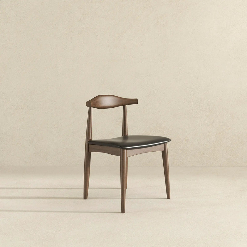 Destiny - Dining Chairs (Set of 2) - Black / Dark Brown by HouseOfZazla