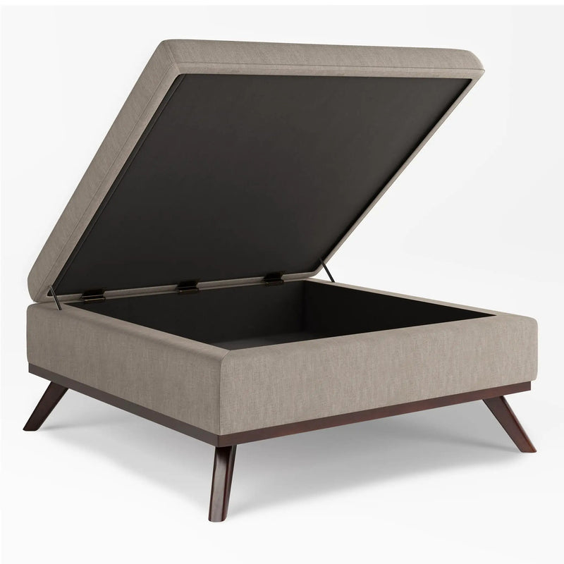 Owen - Multifunctional Square Coffee Table Storage Ottoman by Unique Piece Furniture