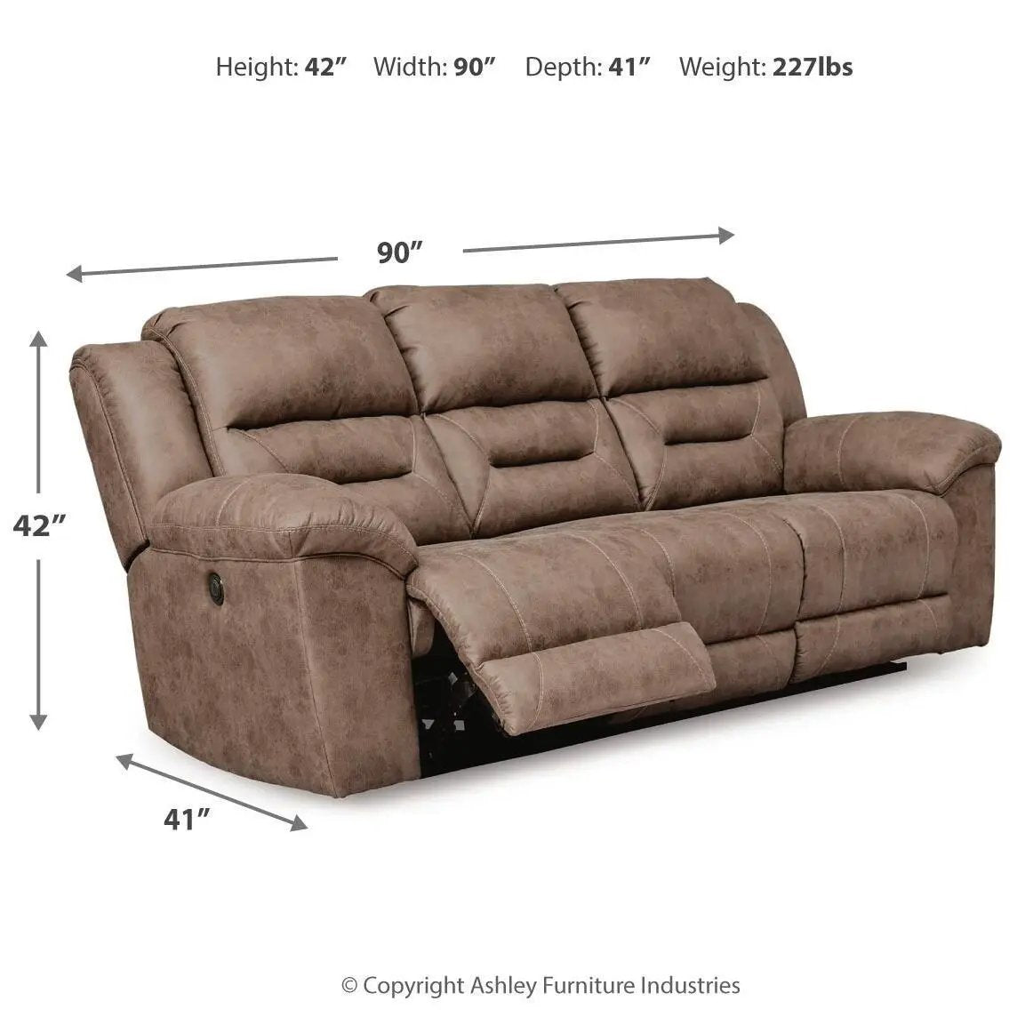 Stoneland - Power Reclining Sofa by Unique Piece Furniture