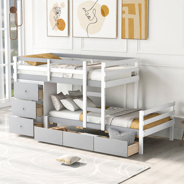 Loft Bunk Bed With Drawers And Ladder, photo 2 of 7