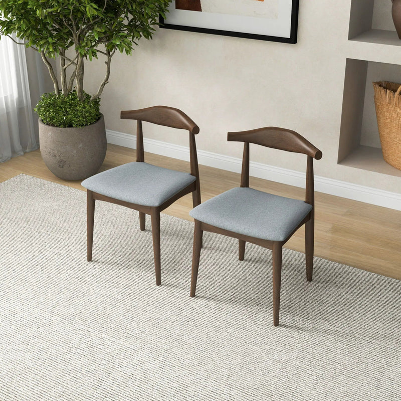 Brooklyn - Dining Chairs (Set of 2) - Gray by HouseOfZazla