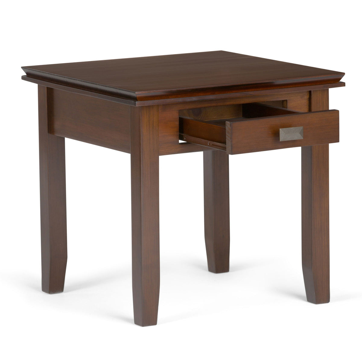 Artisan End Table with Drawer Storage - Russet Brown, photo 2 of 5