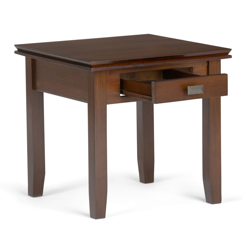 Artisan End Table with Drawer Storage - Russet Brown, photo 2 of 5