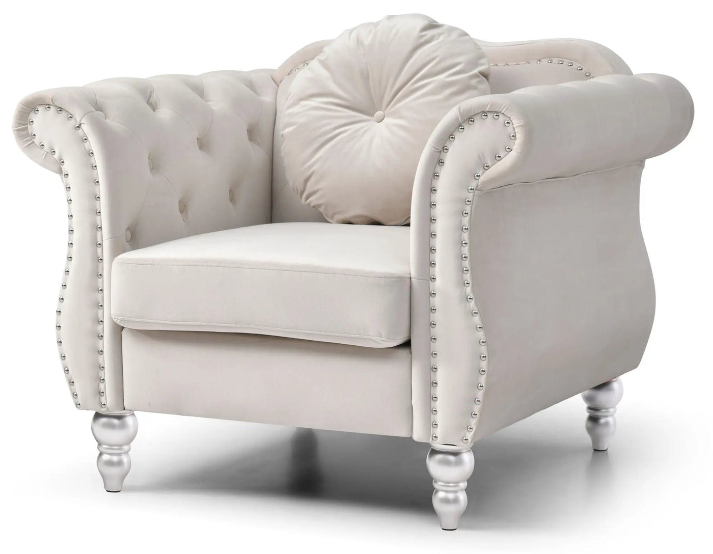 Chic Transitional Flared Arm Chair by HouseOfZazla
