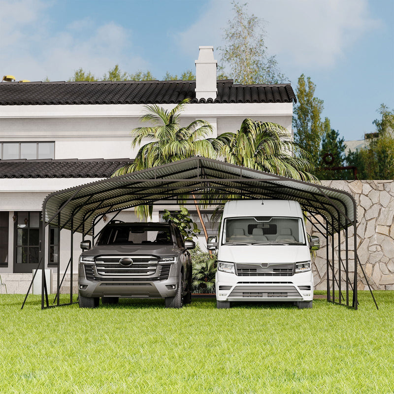 Heavy Duty Carport, All Weather Shelter - Black by HouseOfZazla