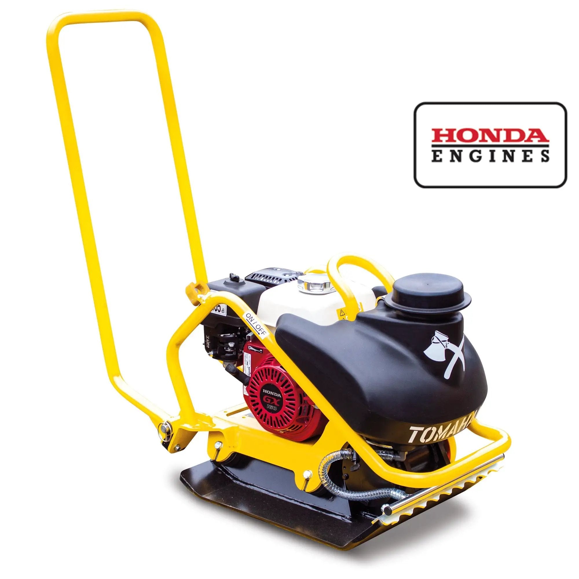 5.5 HP Honda Vibratory Plate Compactor for Asphalt Aggregate Soil Compaction by Tomahawk Power
