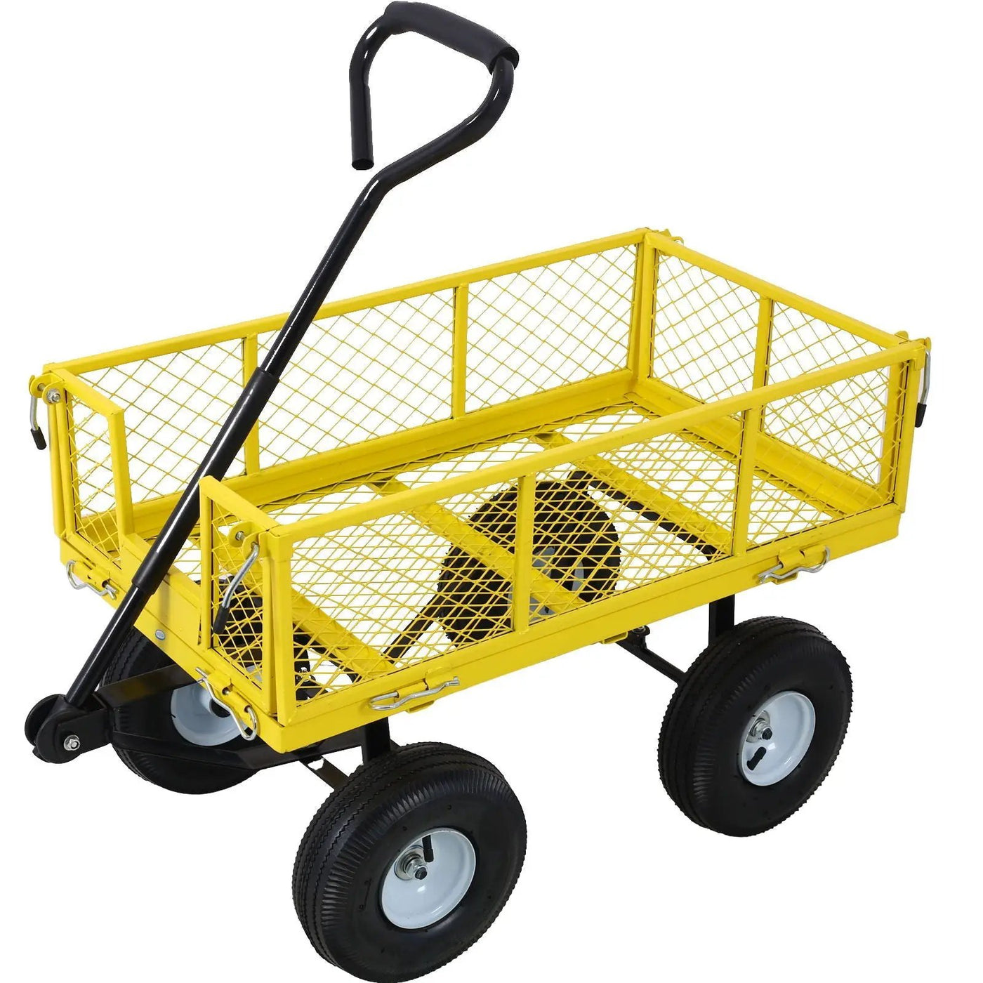 Heavy Duty Steel Garden Cart With Mesh Sides by HouseOfZazla