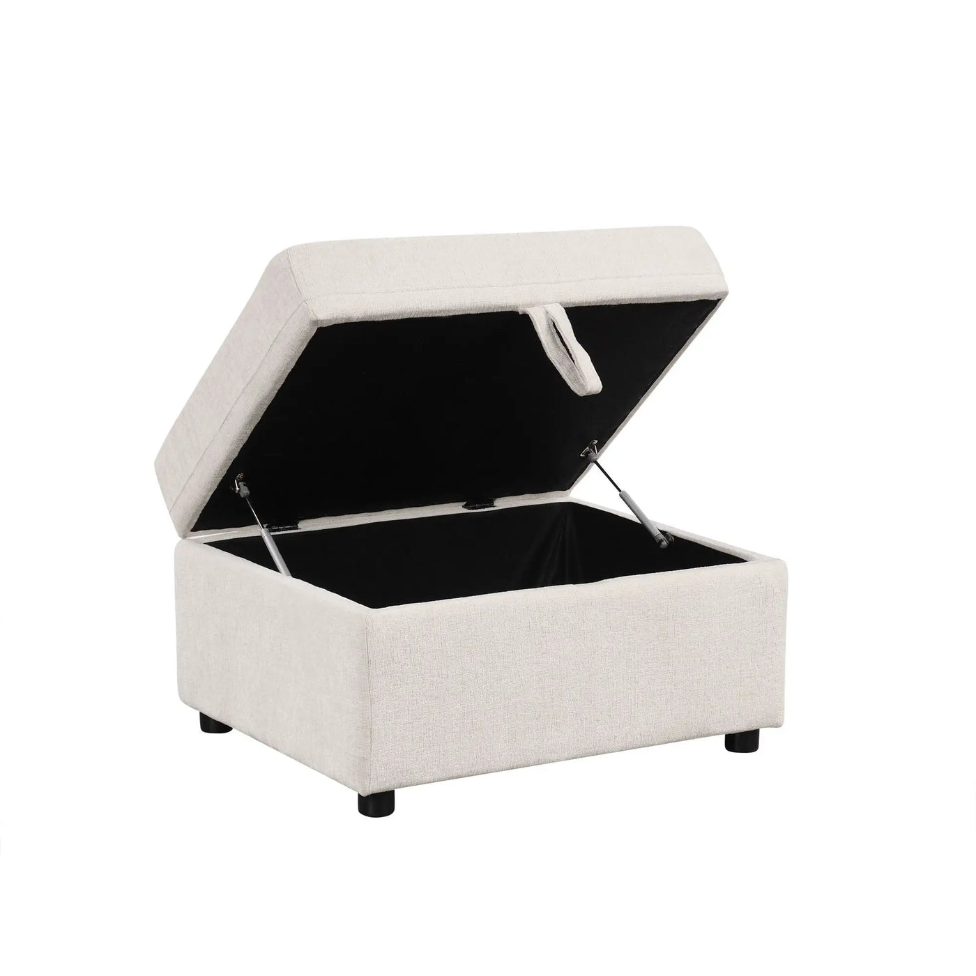 Movable Storage Ottoman Footrest For Living Room by HouseOfZazla
