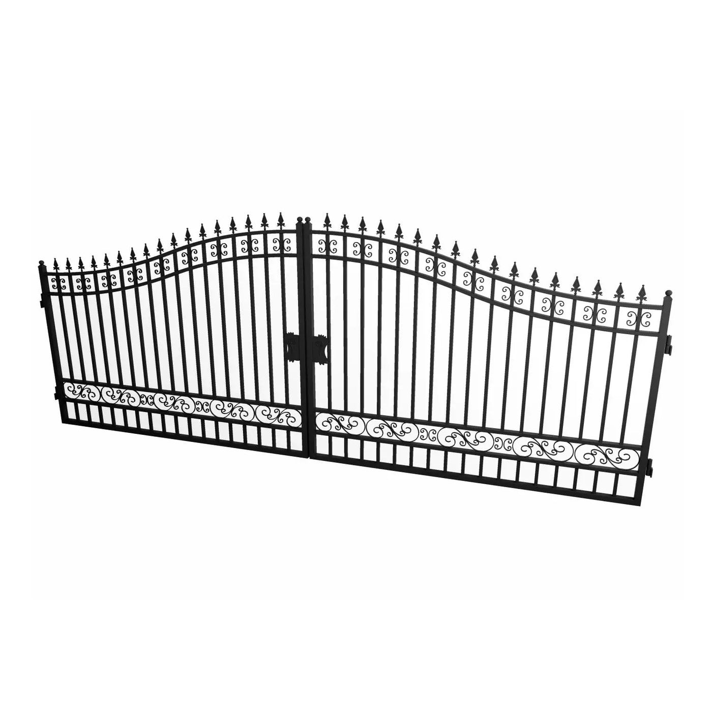 18x8 ft Steel Dual Swing Driveway Gate by Chery Industrial