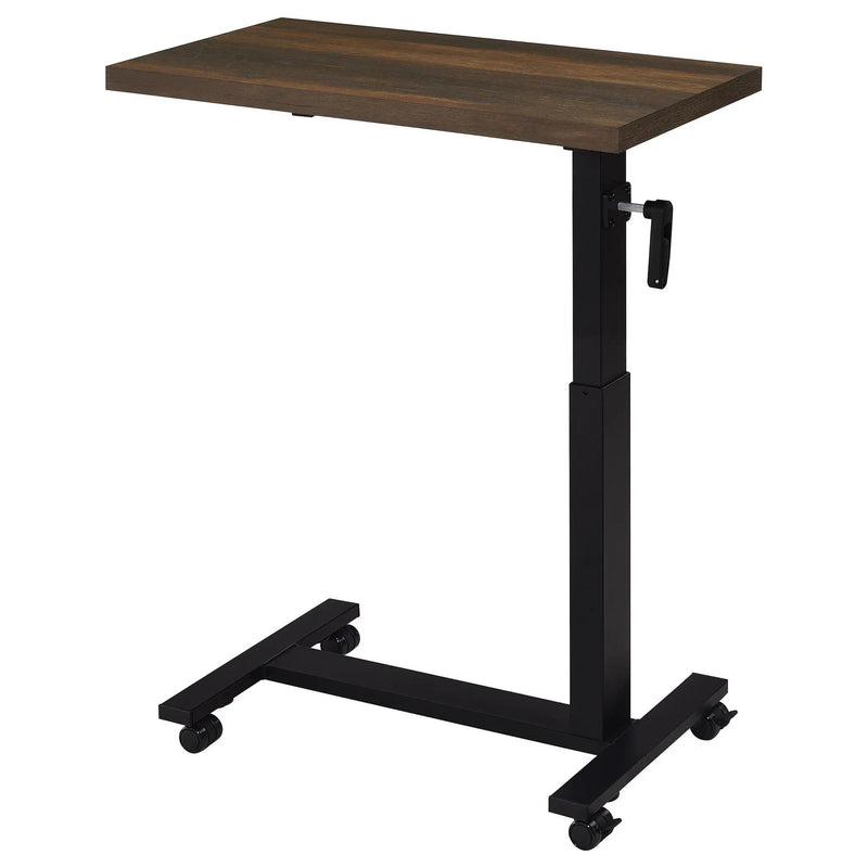 Westpark Height Adjustable Mobile Bedroom C-Table Dark Pine by Unique Piece Furniture