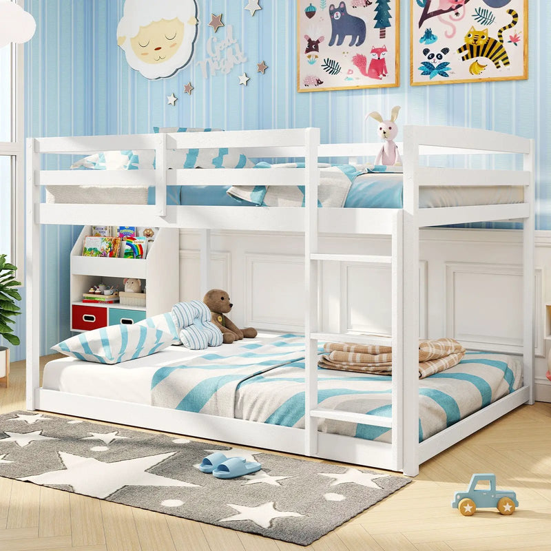 Full Over Full Bunk Bed Low-to-ground Bunk Bed by DirectDeals