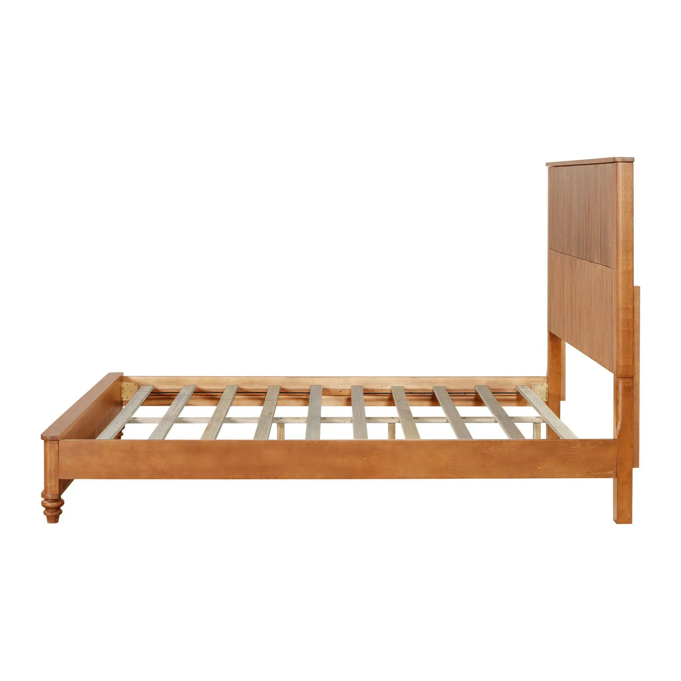 Platform Bed Frame With Tall Headboard by HouseOfZazla