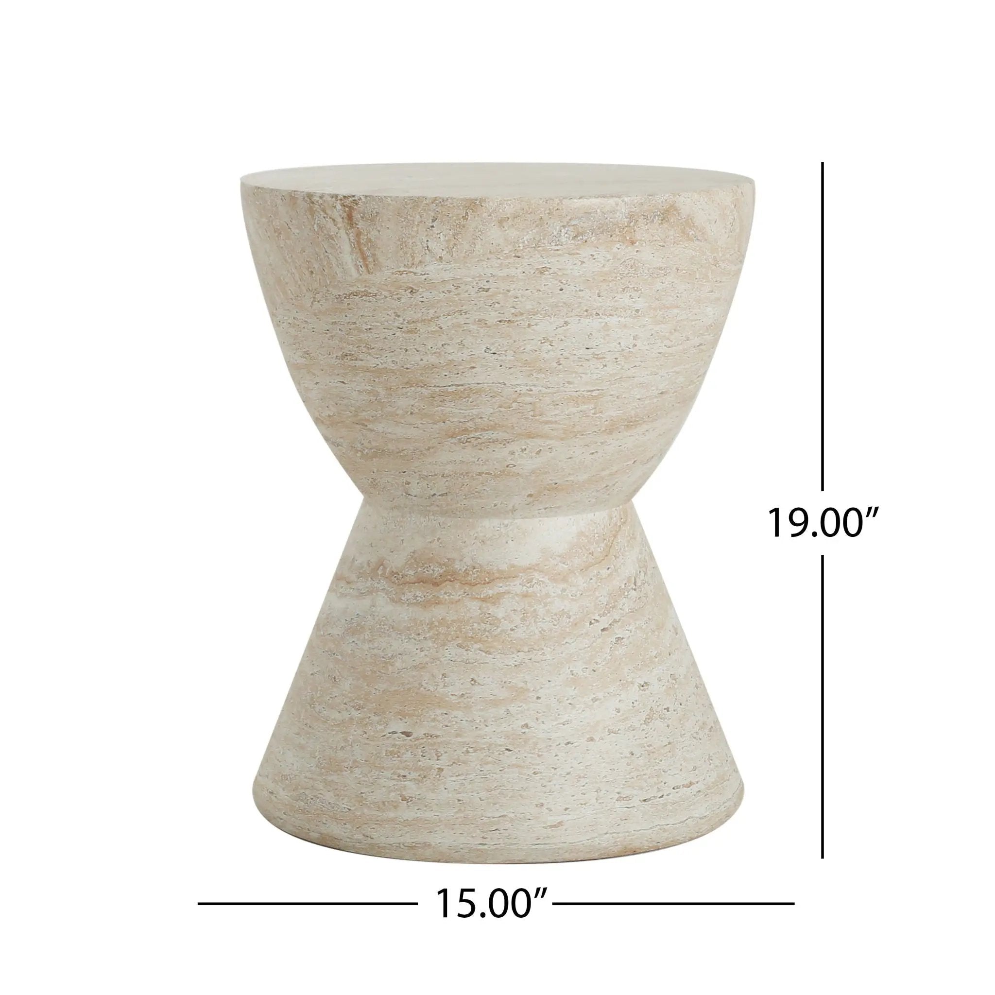 Outdoor Lightweight Concrete Side Table by HouseOfZazla