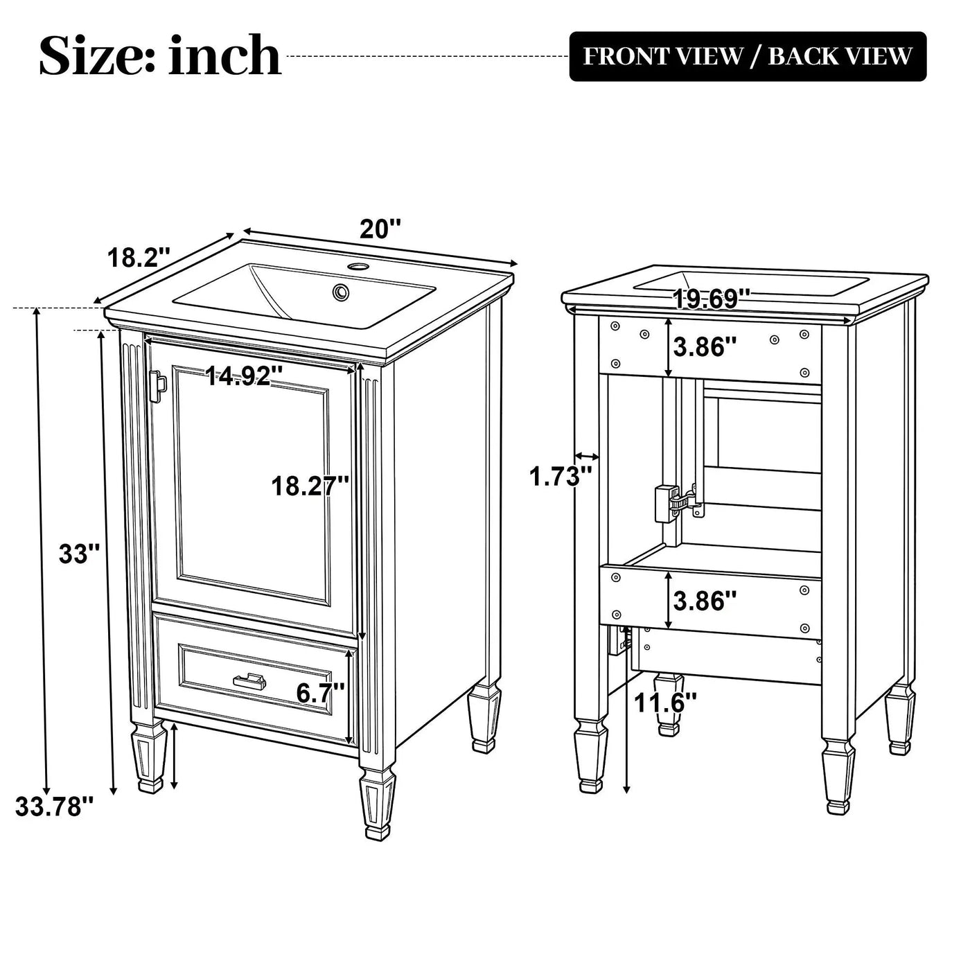 Retro Bathroom Vanity With Sink by HouseOfZazla
