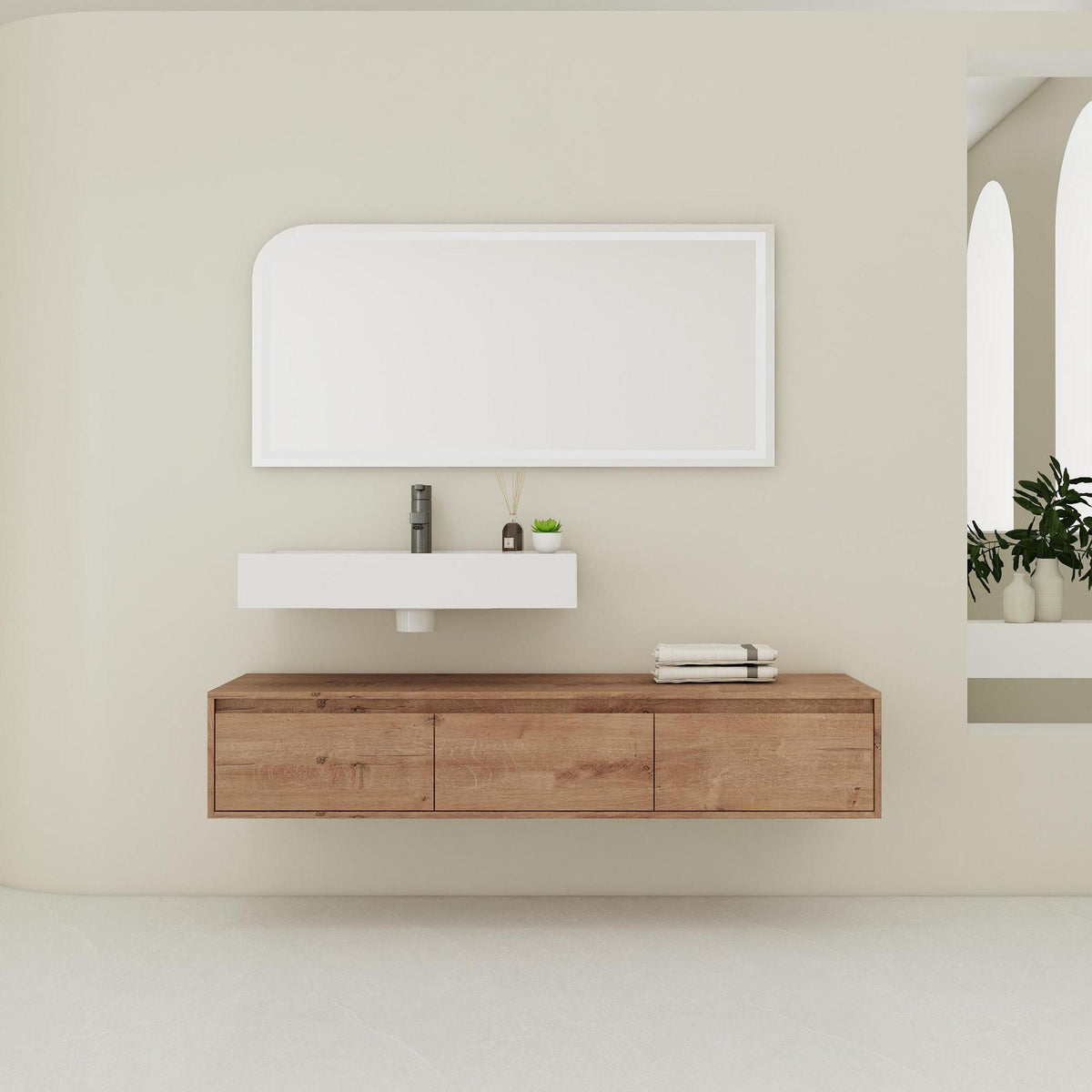 Modern Wall Mounted Bathroom Vanity, photo 4 of 8