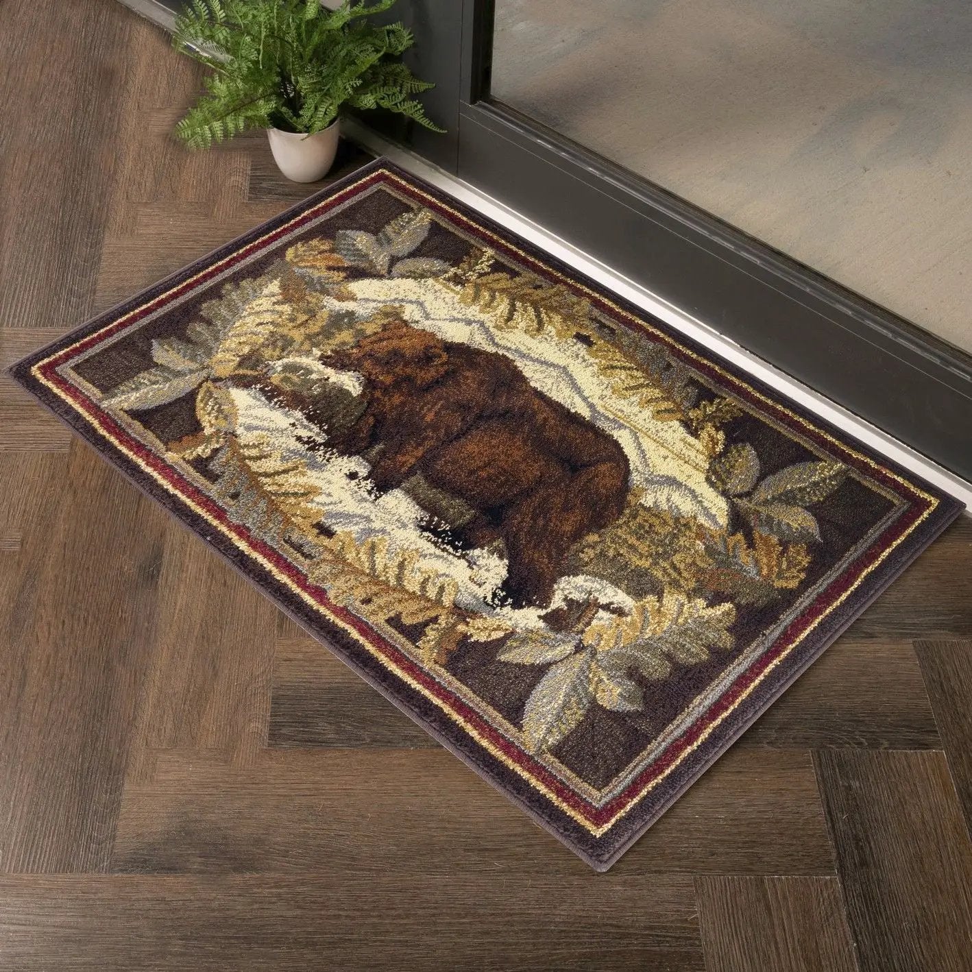 Nature's Nest - GC_CBL3008 Lodge Area Rug by HouseOfZazla