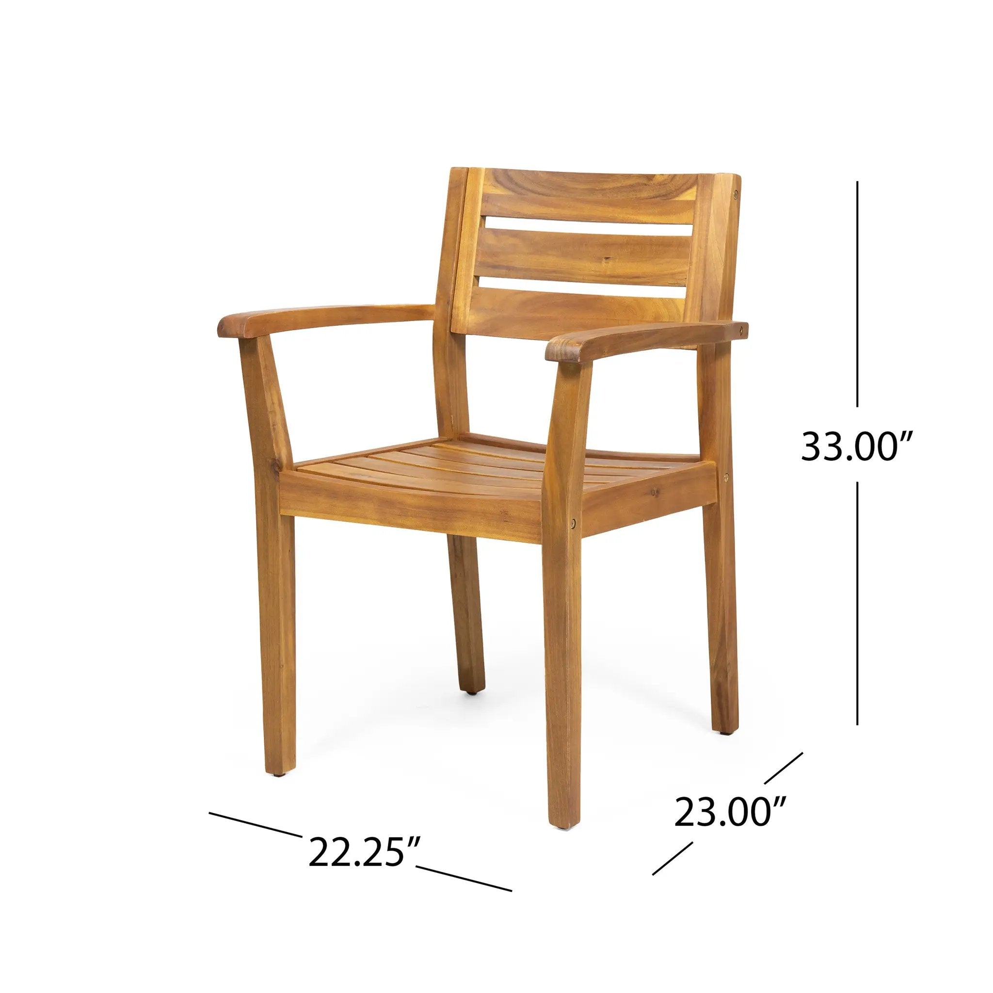 7 Pieces Acacia Wood Outdoor Dining Set by HouseOfZazla