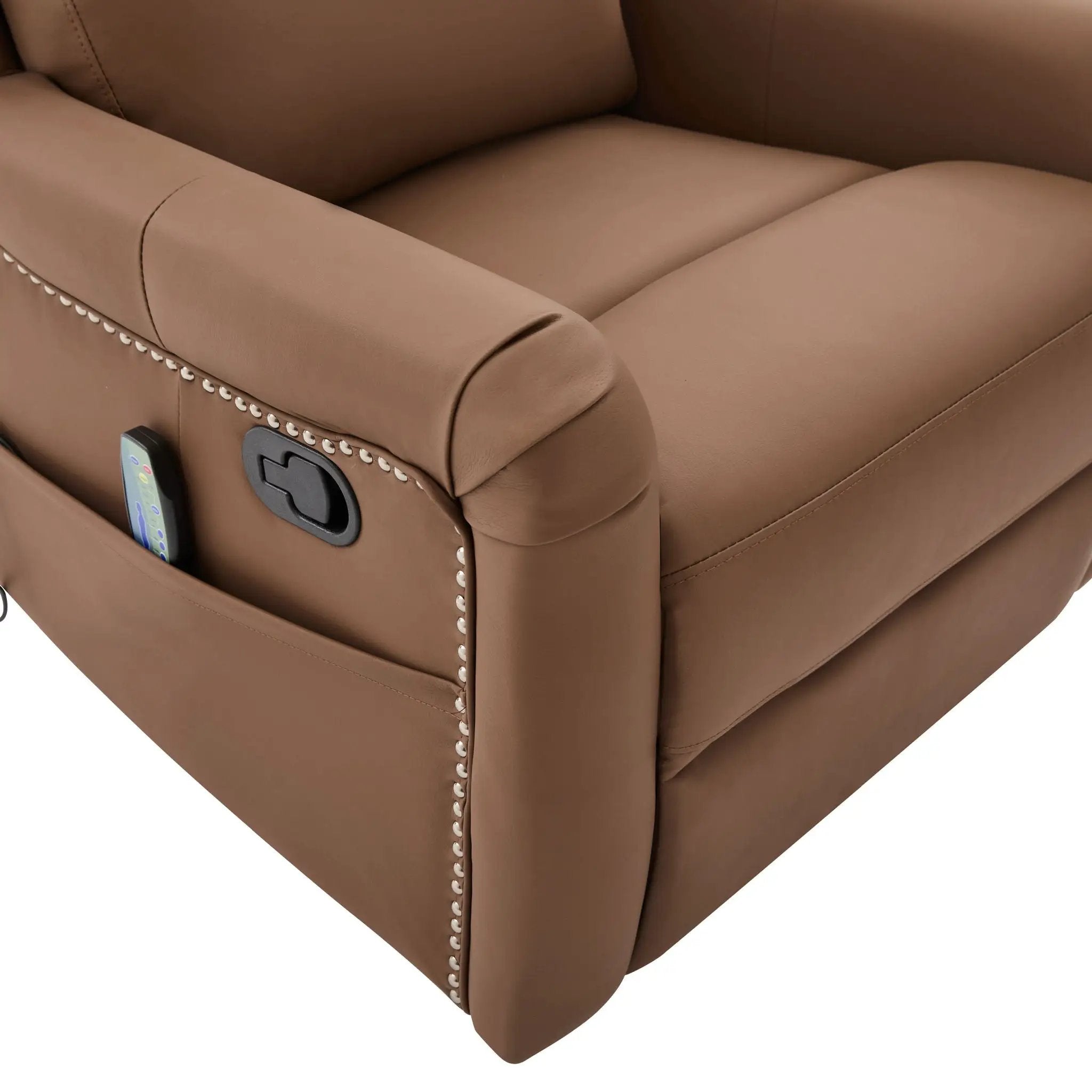 Manual Recliner Swivel Rocking Chair With 8-Point Massage and Heating by HouseOfZazla