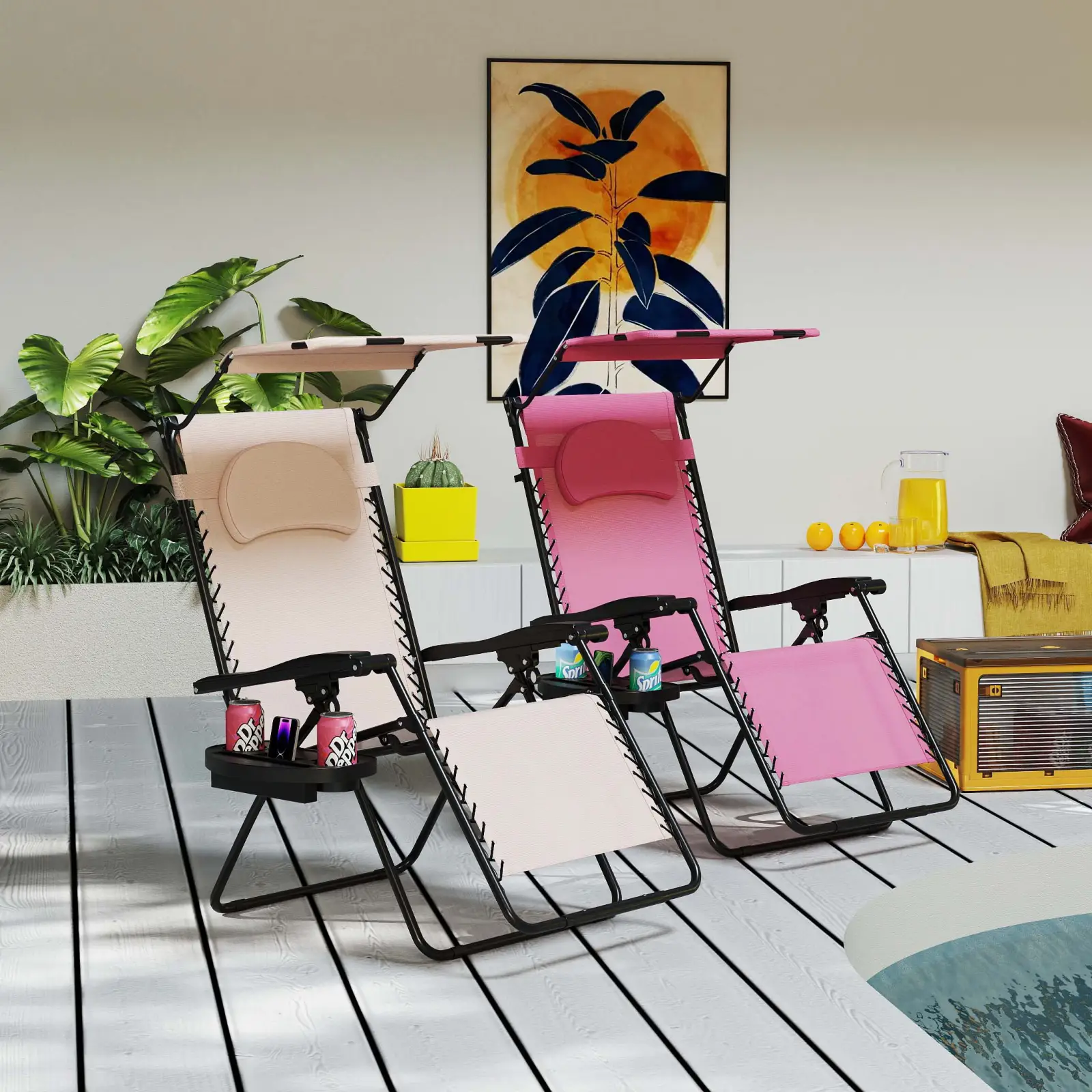 7 Pieces Outdoor Relaxation Bundle - Complete Patio Set by DirectDeals