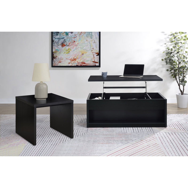 Canyon - Square Side Table - Black by HouseOfZazla