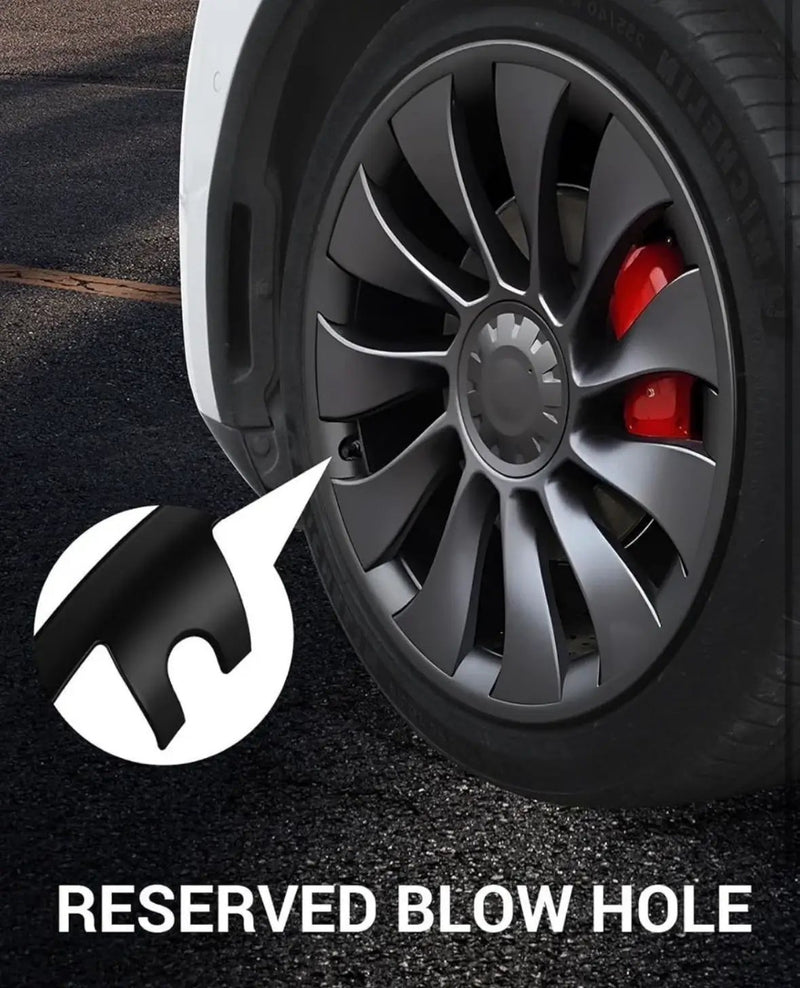BASENOR Tesla Model Y 21 Inch Wheel Rim Protector ABS Rim Guard Hubcap Curb Rash Cover Car Protection Tire Trim Rings for Model Y Exterior Ac by Selzalot